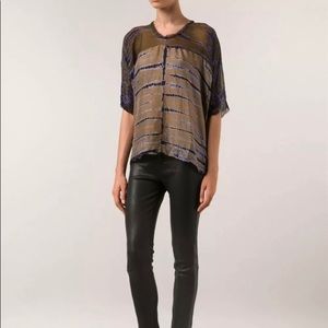 FLASH SALE! NWT ‘RAQUEL ALLEGRA’ Silk Oversized Tie Dye Top!